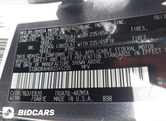2024 TOYOTA HIGHLANDER XLE