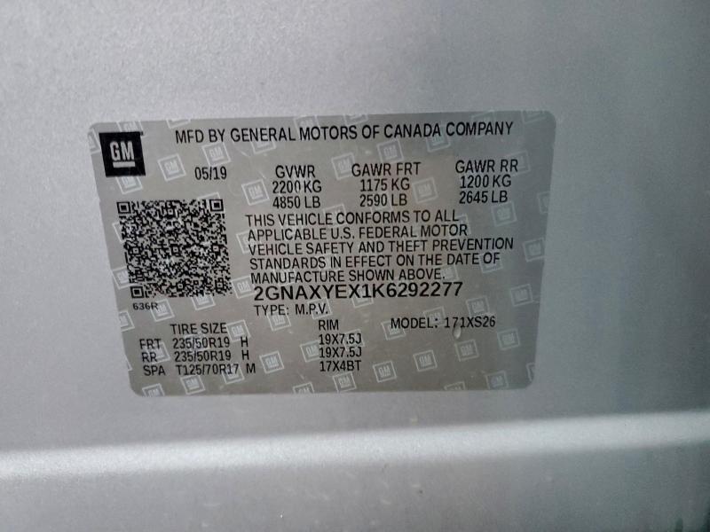 2019 CHEVROLET EQUINOX PREMIER