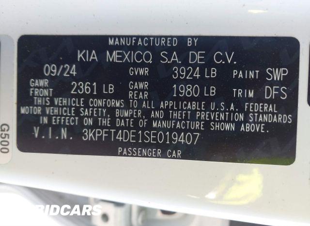 2025 KIA K4 LXS