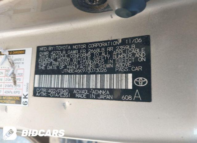 2007 TOYOTA CAMRY CE
