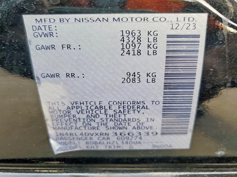 2024 NISSAN ALTIMA 2.5 SV