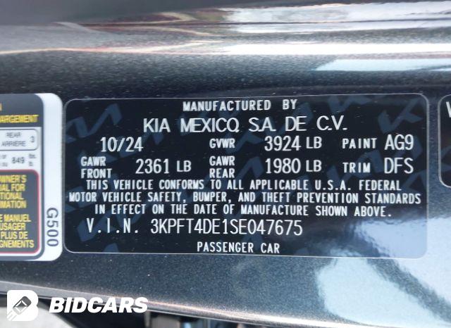 2025 KIA K4 LXS